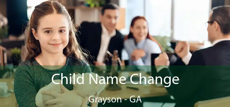  Child Name Change Grayson - GA