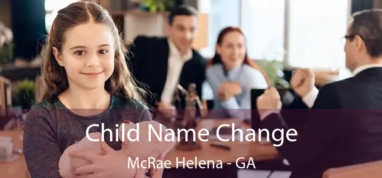  Child Name Change McRae Helena - GA