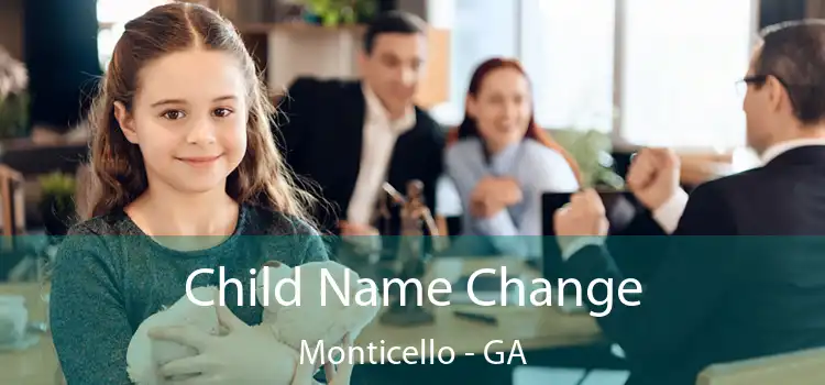  Child Name Change Monticello - GA