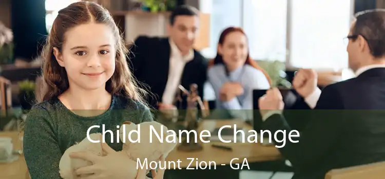  Child Name Change Mount Zion - GA