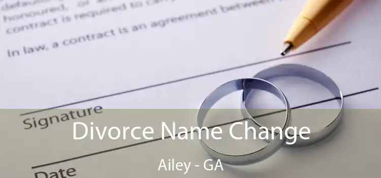  Divorce Name Change Ailey - GA