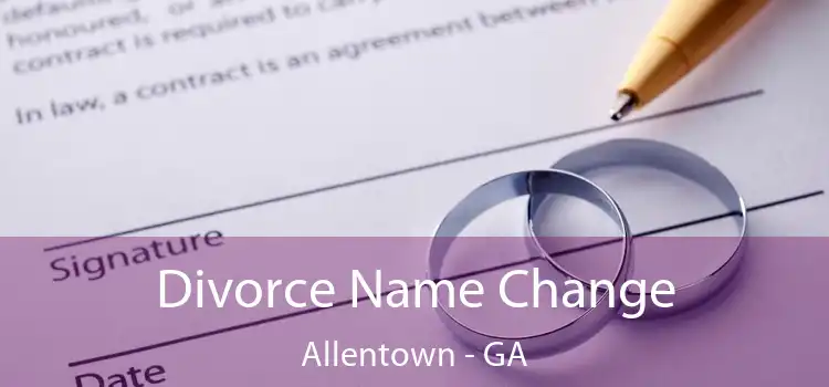  Divorce Name Change Allentown - GA