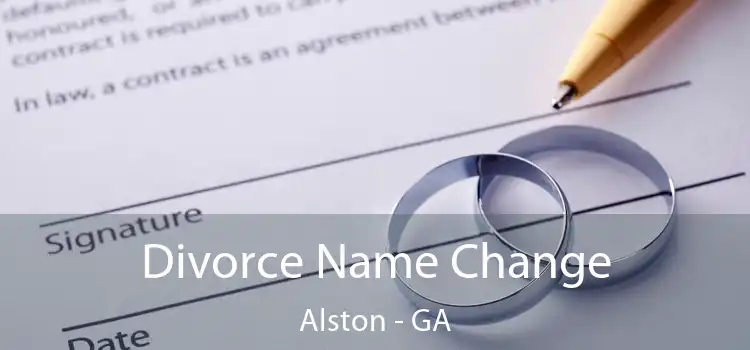  Divorce Name Change Alston - GA