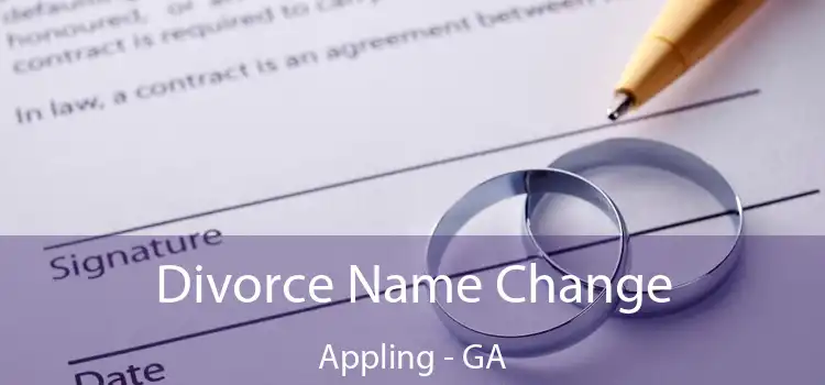  Divorce Name Change Appling - GA
