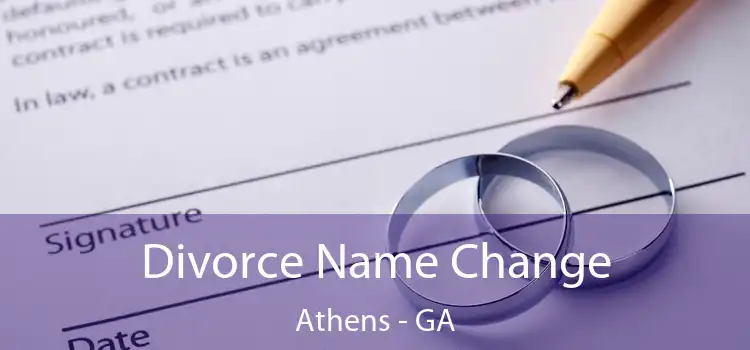  Divorce Name Change Athens - GA
