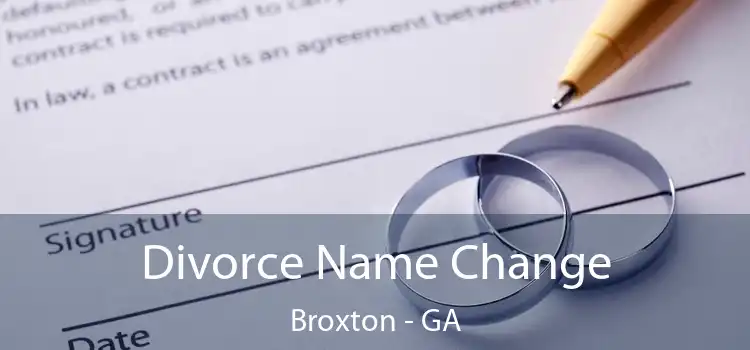  Divorce Name Change Broxton - GA