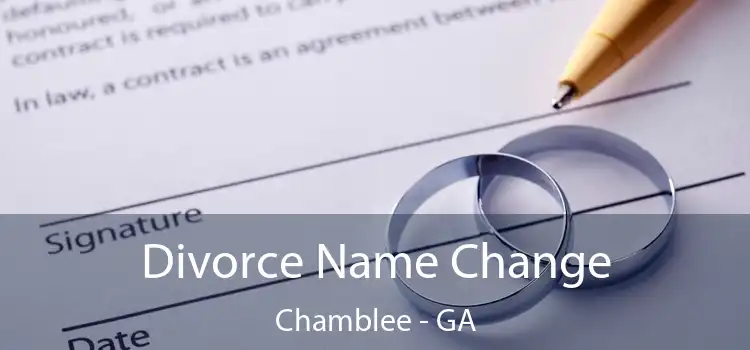  Divorce Name Change Chamblee - GA