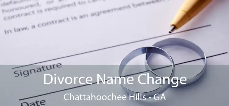  Divorce Name Change Chattahoochee Hills - GA