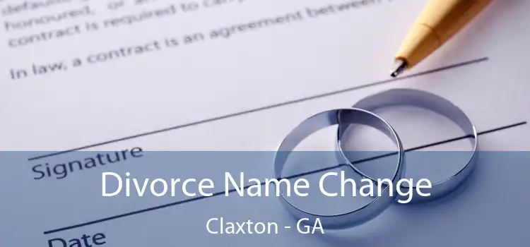  Divorce Name Change Claxton - GA