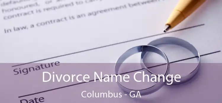  Divorce Name Change Columbus - GA