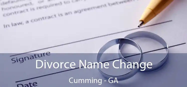 Divorce Name Change Cumming - GA