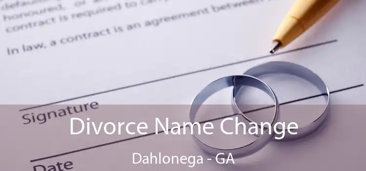  Divorce Name Change Dahlonega - GA