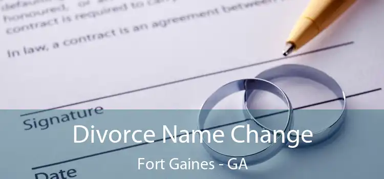 Divorce Name Change Fort Gaines - GA