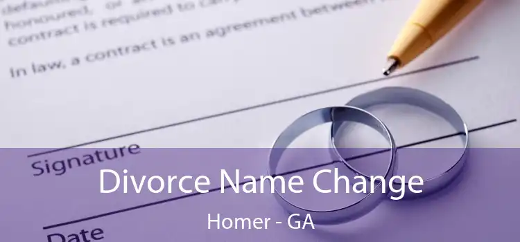  Divorce Name Change Homer - GA