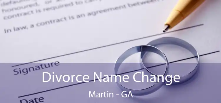  Divorce Name Change Martin - GA