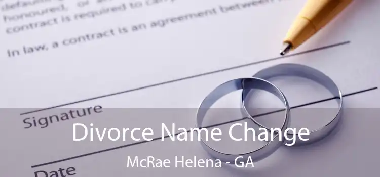  Divorce Name Change McRae Helena - GA