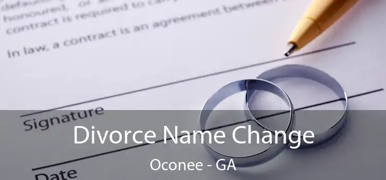  Divorce Name Change Oconee - GA