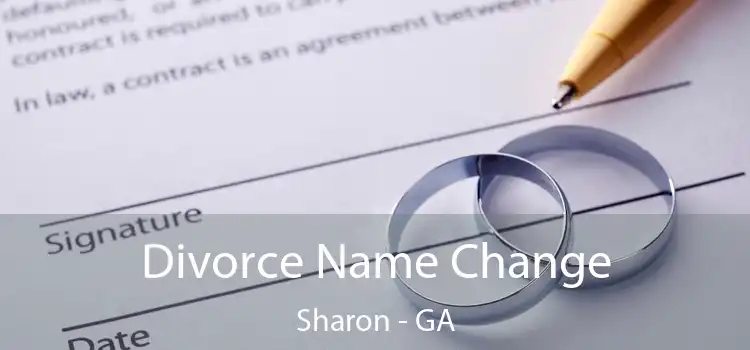  Divorce Name Change Sharon - GA