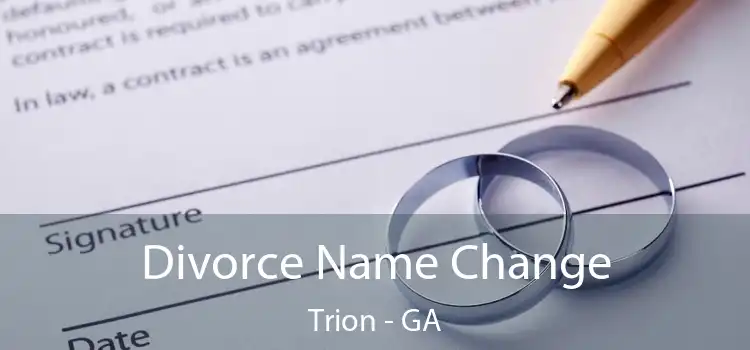  Divorce Name Change Trion - GA