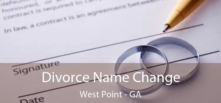  Divorce Name Change West Point - GA