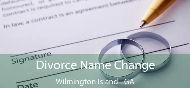  Divorce Name Change Wilmington Island - GA