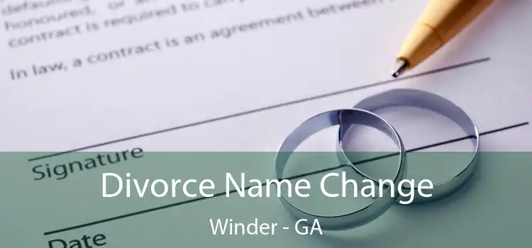  Divorce Name Change Winder - GA
