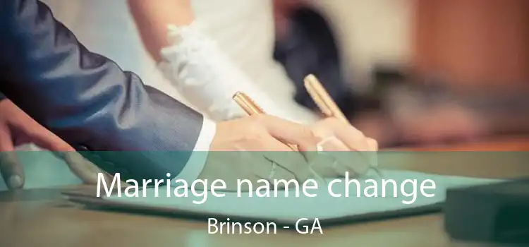  Marriage name change Brinson - GA