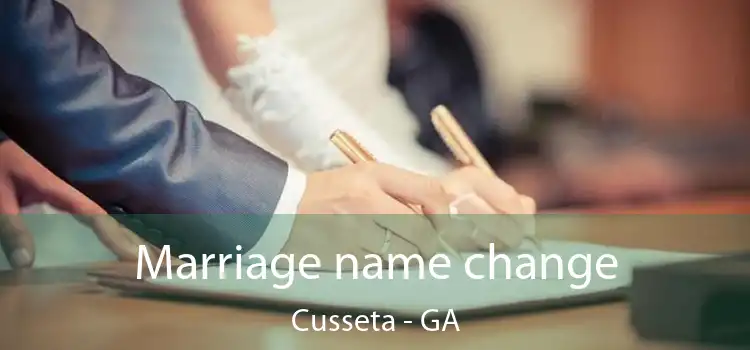  Marriage name change Cusseta - GA
