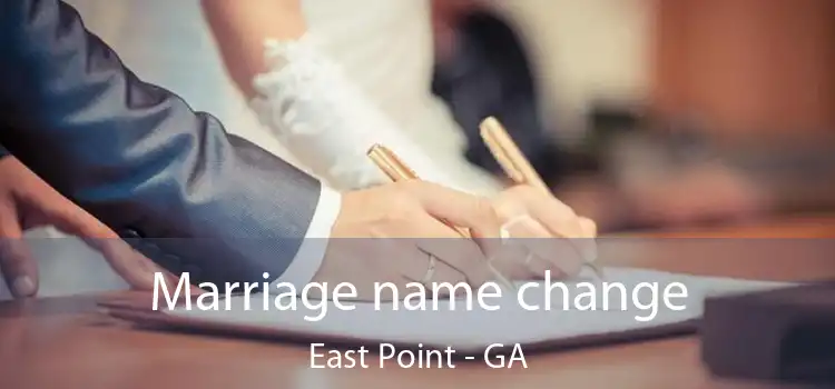  Marriage name change East Point - GA