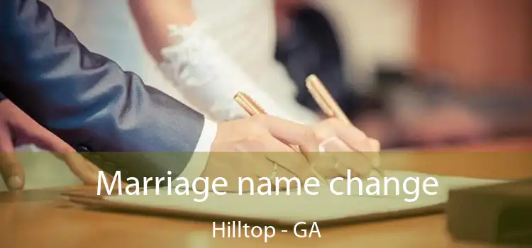  Marriage name change Hilltop - GA