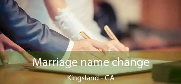  Marriage name change Kingsland - GA