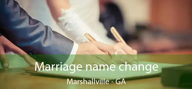  Marriage name change Marshallville - GA