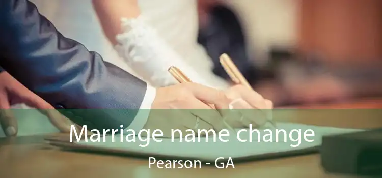  Marriage name change Pearson - GA
