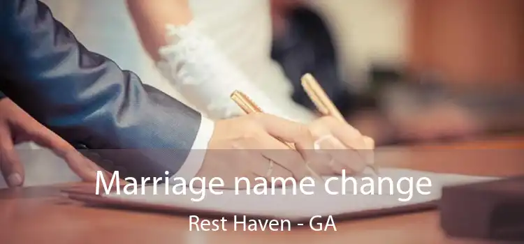  Marriage name change Rest Haven - GA