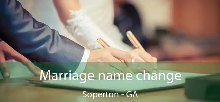  Marriage name change Soperton - GA