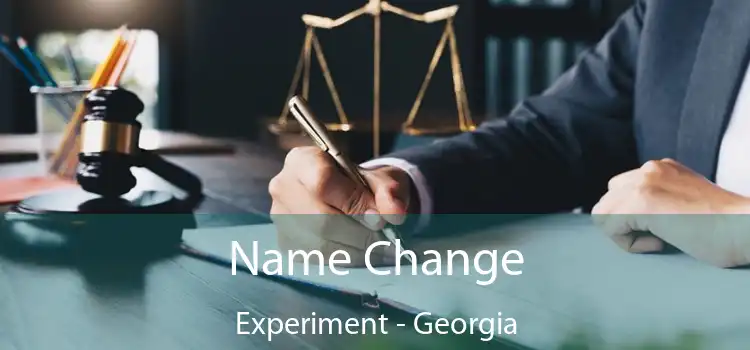 Name Change Experiment - Georgia