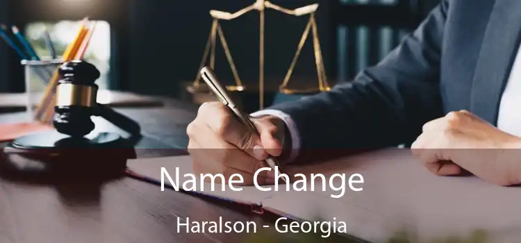 Name Change Haralson - Georgia