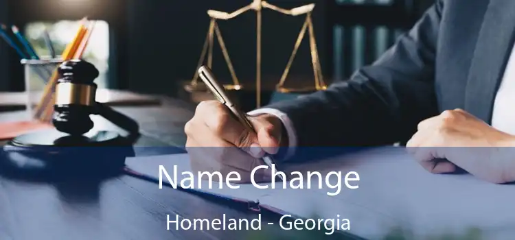 Name Change Homeland - Georgia