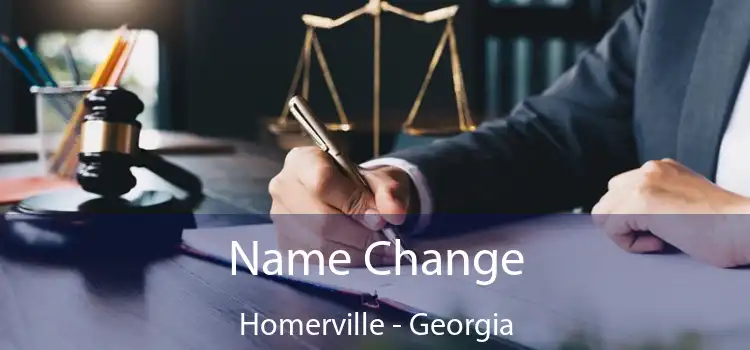 Name Change Homerville - Georgia