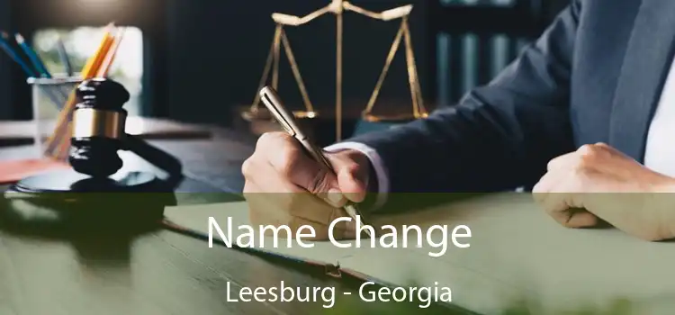 Name Change Leesburg - Georgia