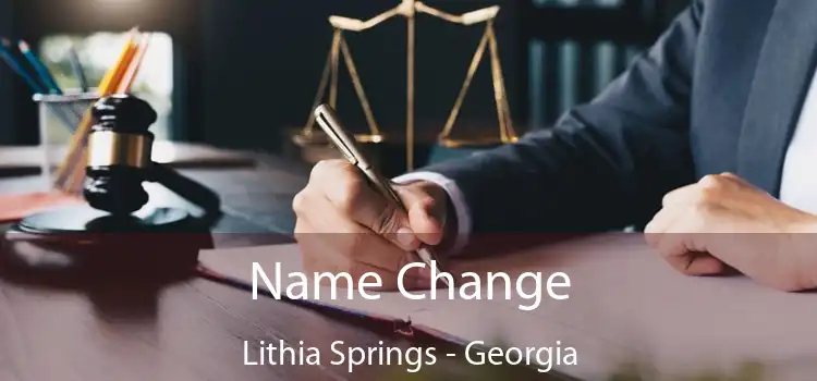 Name Change Lithia Springs - Georgia