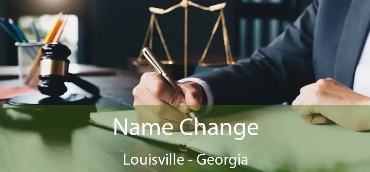 Name Change Louisville - Georgia
