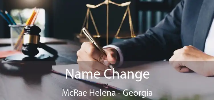 Name Change McRae Helena - Georgia